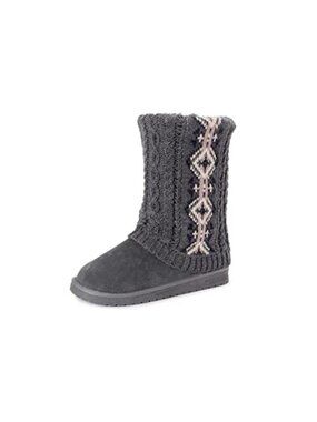 Womens Faux Fur Slipper Boots Indoor Outdoor Winter Warm Plush House Shoes